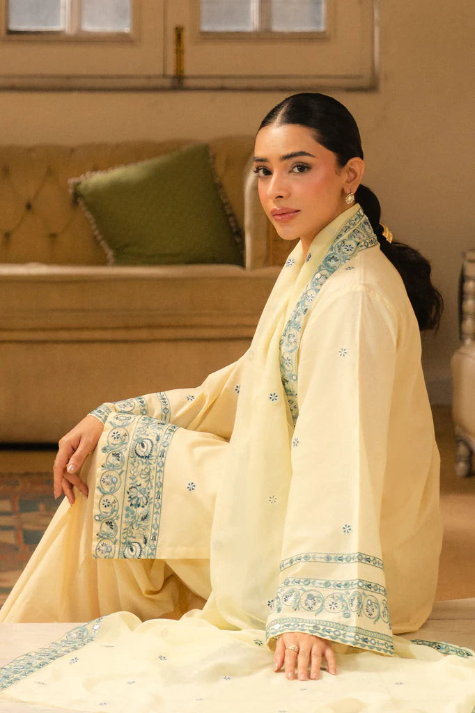 DAHLIA-2PC (SHIRT & DUPATTA) | EXCLUSIVE PRET | Cross Stitch