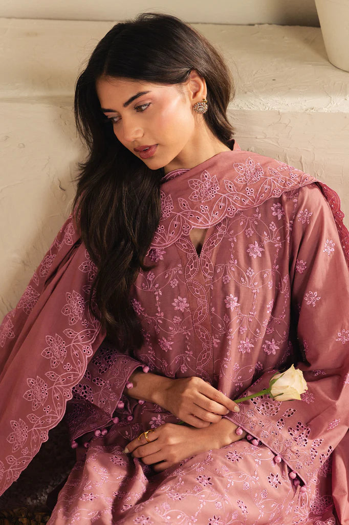 BLUSH EMBRACE-3PC (SHIRT,TROUSER & DUPATTA) | EXCLUSIVE PRET | Cross Stitch