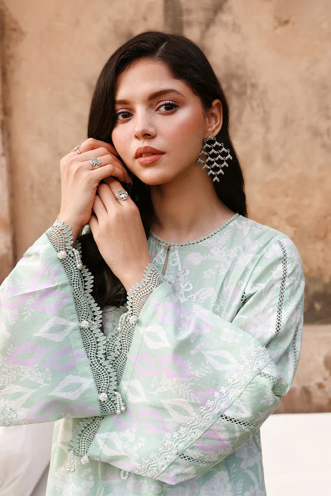 SAGE GREEN | Eid Lawn '26 | Cross Stitch