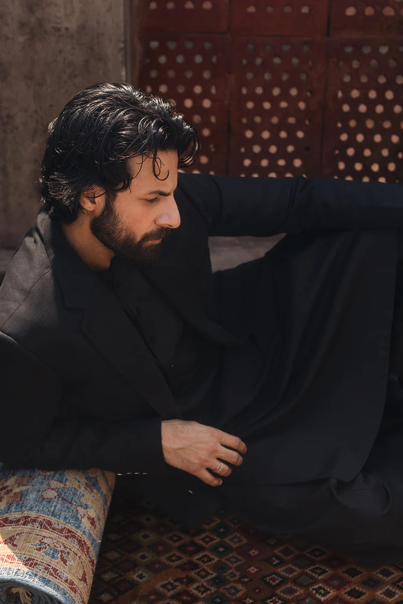 Ebony Black Classic Shalwar Kameez | REPUBLIC MENSWEAR