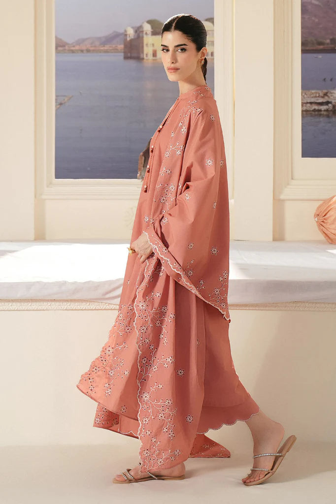 ROSE DAWN-3PC EMBROIDERED LAWN SUIT | Cross Stitch