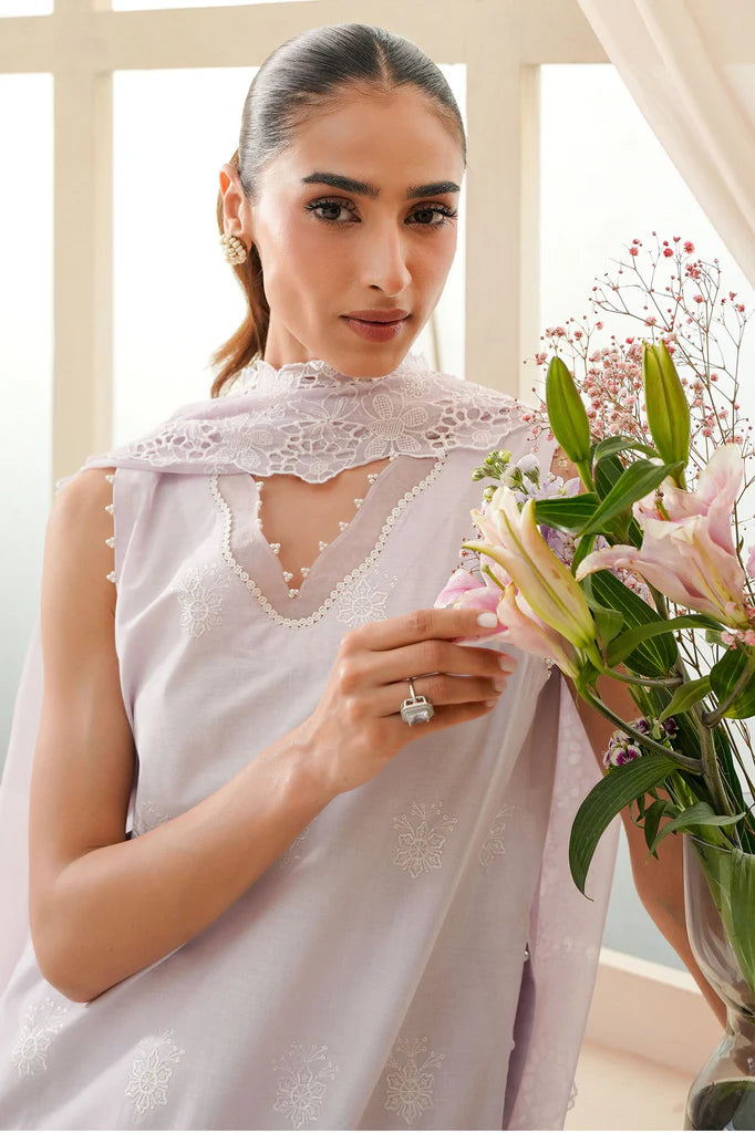 BLUSH BREEZE-3PC CHIKANKARI SUIT | Cross Stitch