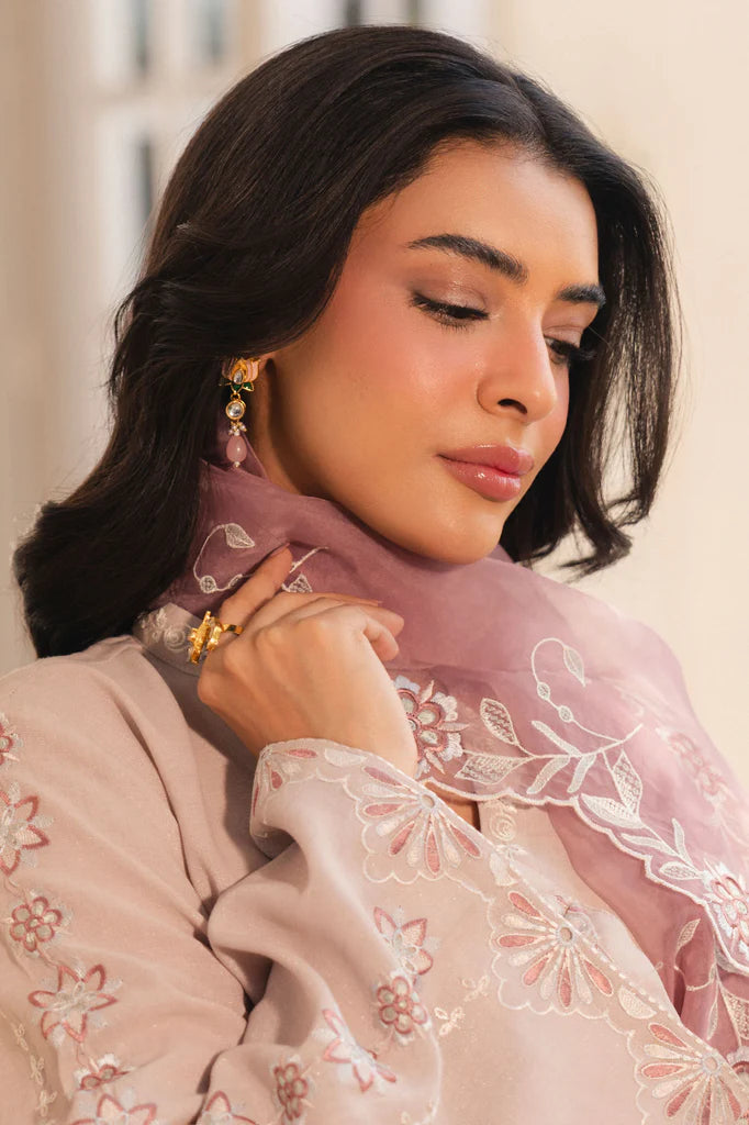 SANDLOOM GLOW-2PC (SHIRT & DUPATTA) | EXCLUSIVE PRET | Cross Stitch