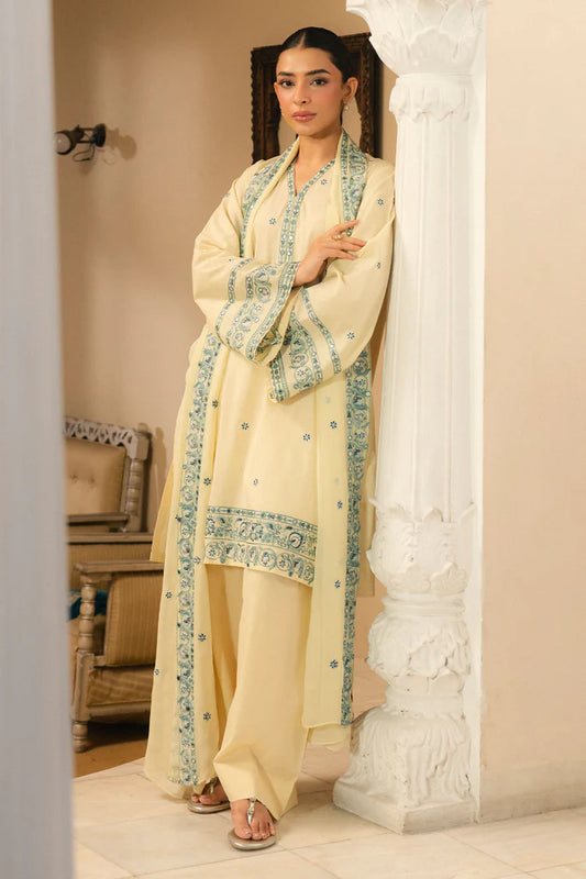 DAHLIA-2PC (SHIRT & DUPATTA) | EXCLUSIVE PRET | Cross Stitch