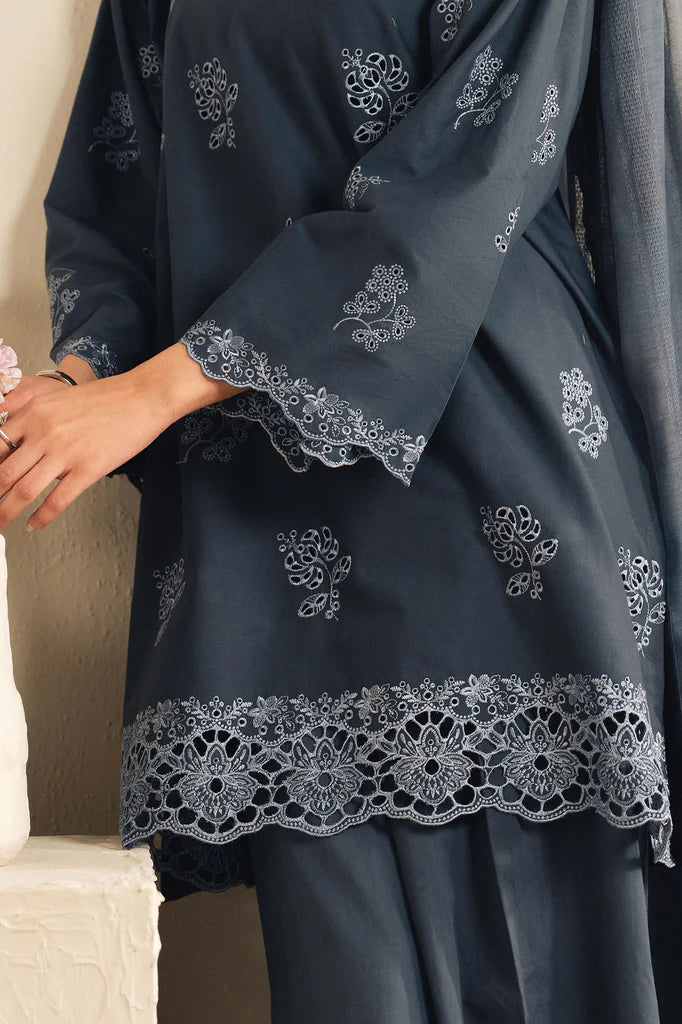 SAPPHIRE GRACE-3PC (SHIRT,TROUSER & DUPATTA) | EXCLUSIVE PRET | Cross Stitch