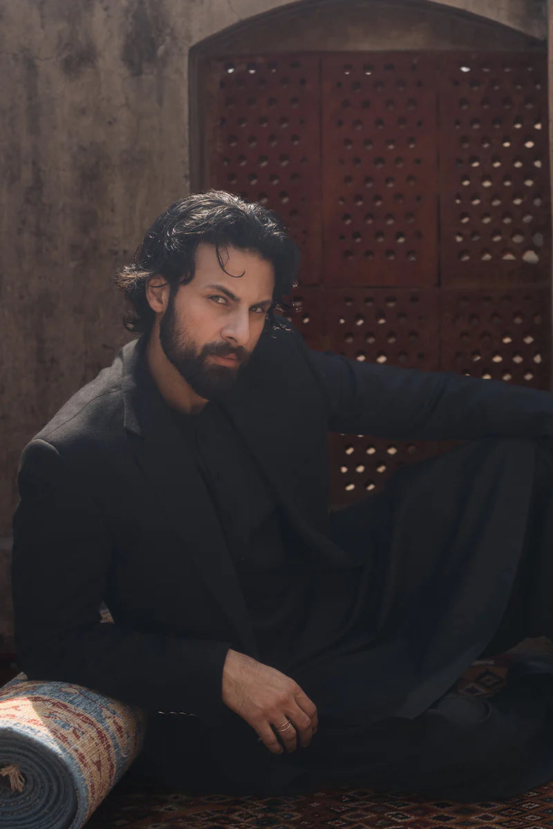 Ebony Black Classic Shalwar Kameez | REPUBLIC MENSWEAR