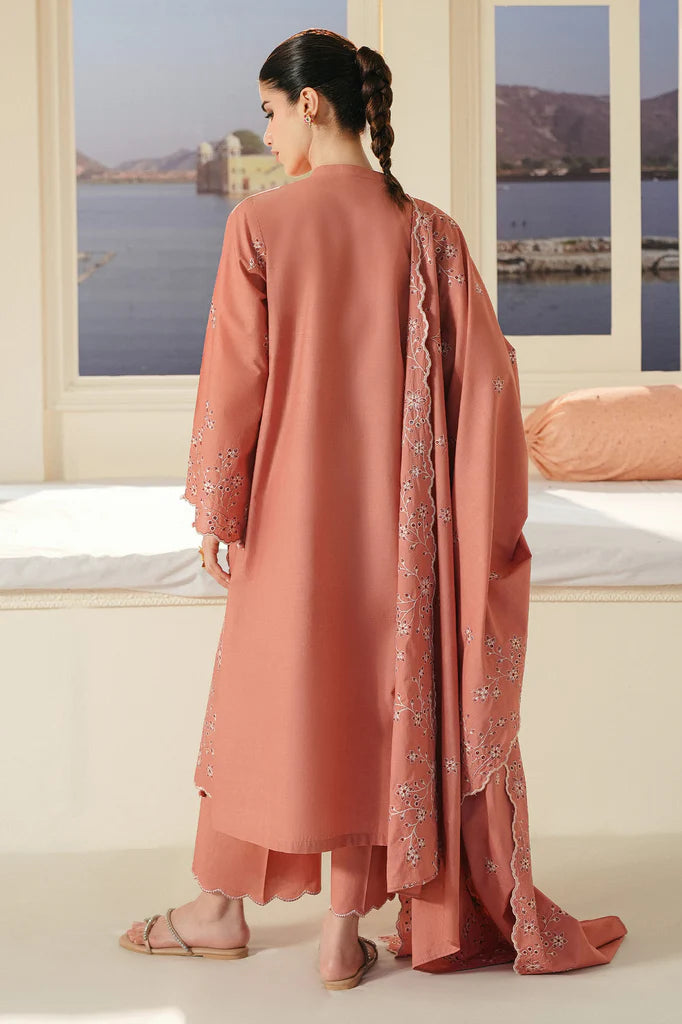 ROSE DAWN-3PC EMBROIDERED LAWN SUIT | Cross Stitch
