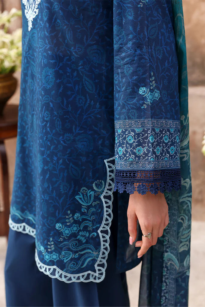 PRUSSIAN WAVES | Eid Lawn '26 | Cross Stitch