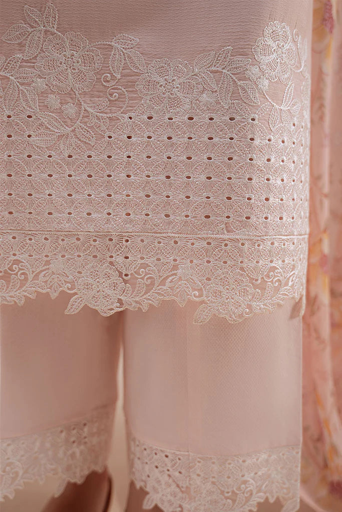 ROSE DUST-3PC (SHIRT, TROUSER & DUPATTA) | EXCLUSIVE PRET | Cross Stitch