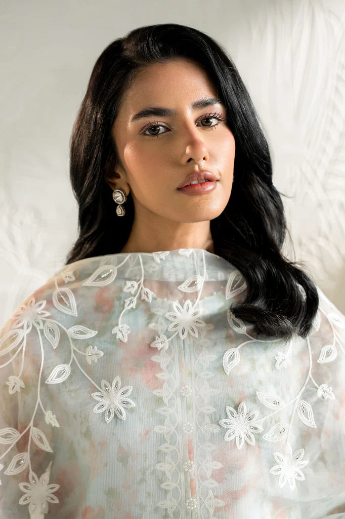 SERENE FLORALS-2PC (SHIRT & DUPATTA | EXCLUSIVE PRET | Cross Stitch