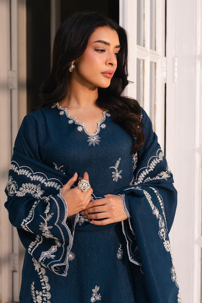 DEEP ECLIPSE-2PC (SHIRT & DUPATTA) | EXCLUSIVE PRET | Cross Stitch