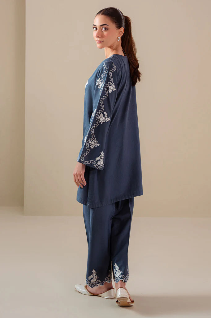 AZURE DUSK-2PC (SHIRT & TROUSER) | EXCLUSIVE PRET | Cross Stitch