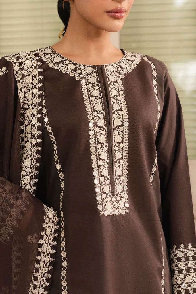 BROWNIE-2PC (SHIRT & DUPATTA) | EXCLUSIVE PRET | Cross Stitch
