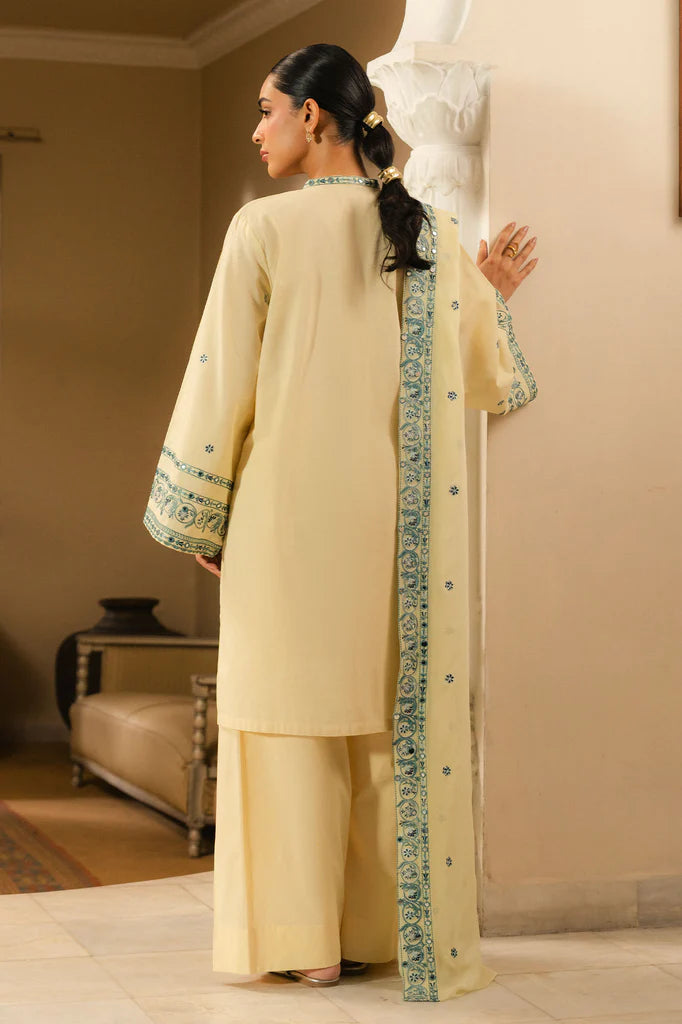 DAHLIA-2PC (SHIRT & DUPATTA) | EXCLUSIVE PRET | Cross Stitch
