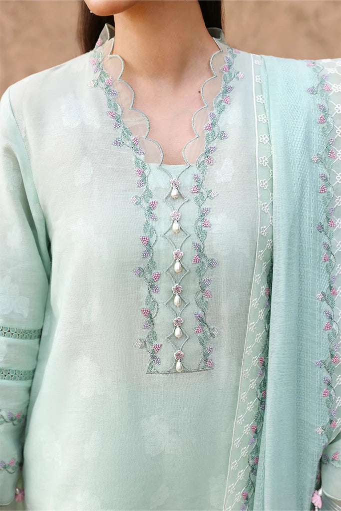 MISTY MINT | Eid Lawn '26 | Cross Stitch