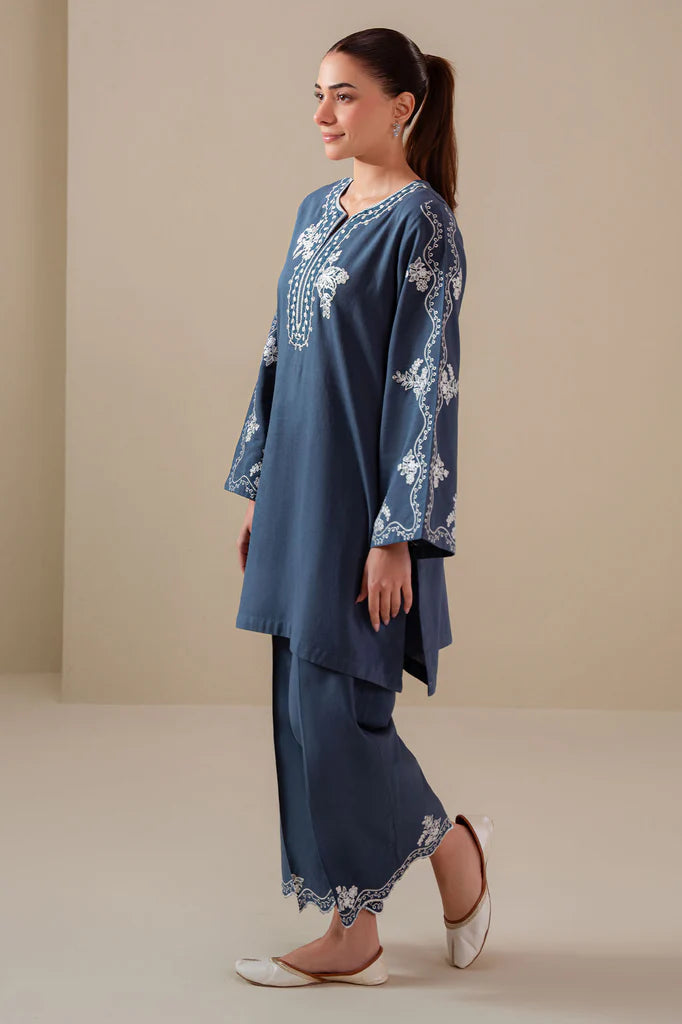 AZURE DUSK-2PC (SHIRT & TROUSER) | EXCLUSIVE PRET | Cross Stitch