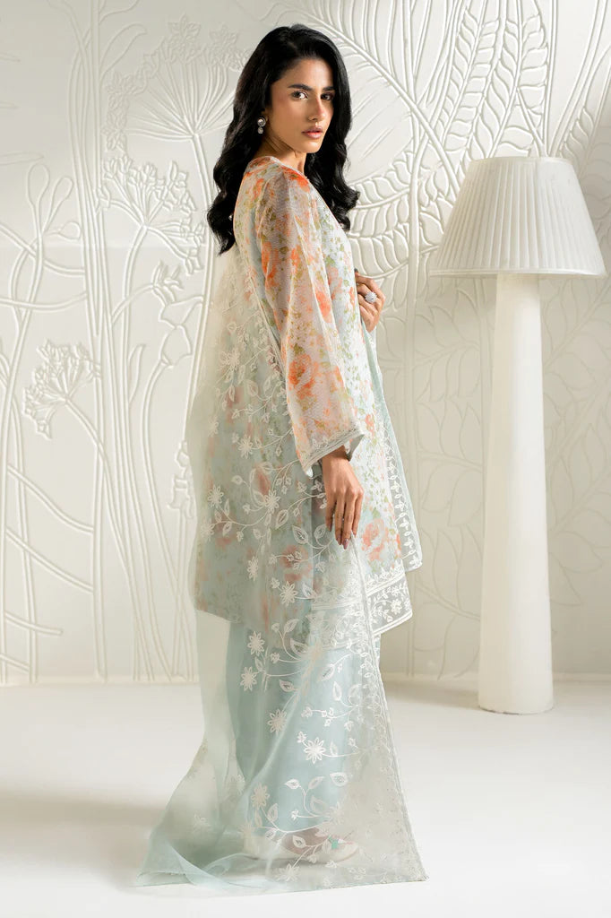 SERENE FLORALS-2PC (SHIRT & DUPATTA | EXCLUSIVE PRET | Cross Stitch