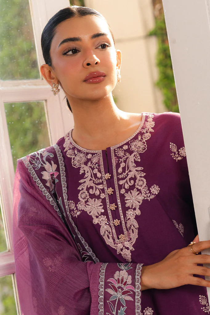 MULBERRY-2PC (SHIRT & DUPATTA) | EXCLUSIVE PRET | Cross Stitch