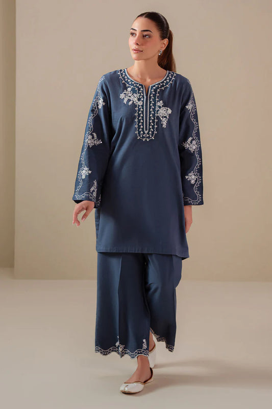AZURE DUSK-2PC (SHIRT & TROUSER) | EXCLUSIVE PRET | Cross Stitch