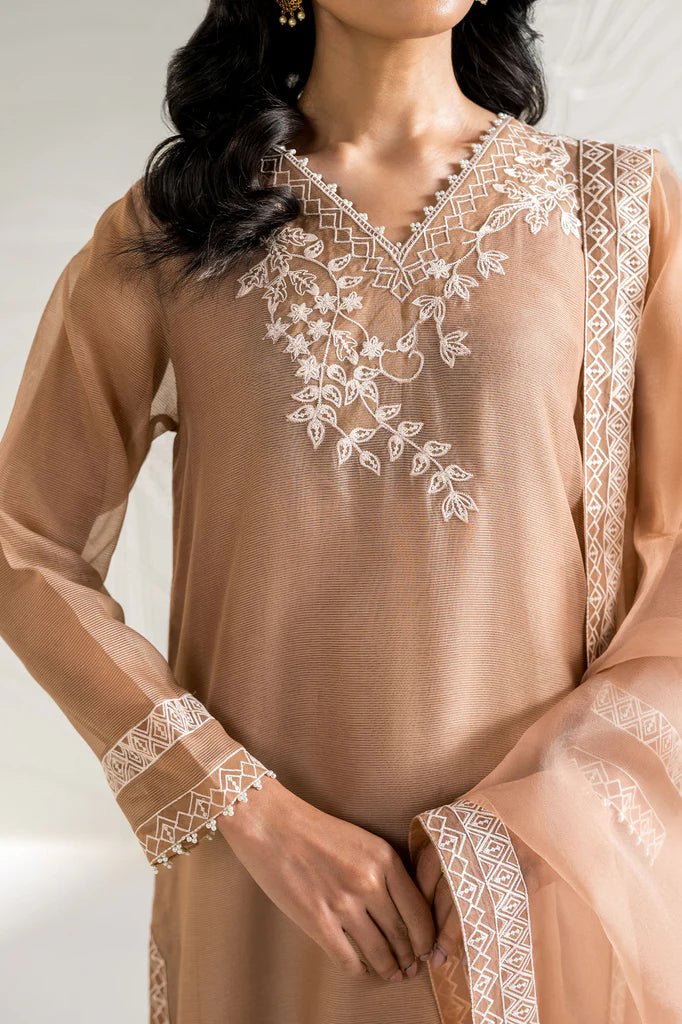 IVORY DUNE-2PC (SHIRT & DUPATTA) | EXCLUSIVE PRET | Cross Stitch