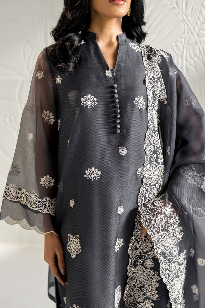 NAVY GLEAM -2PC (SHIRT & DUPATTA) | EXCLUSIVE PRET | Cross Stitch