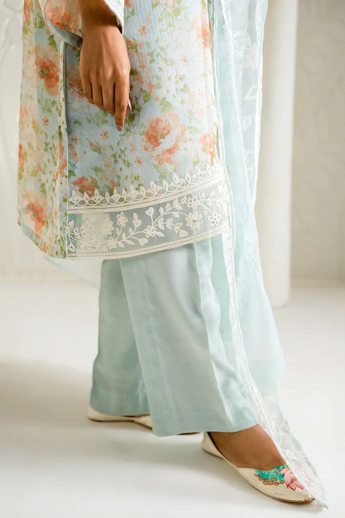 SERENE FLORALS-2PC (SHIRT & DUPATTA | EXCLUSIVE PRET | Cross Stitch