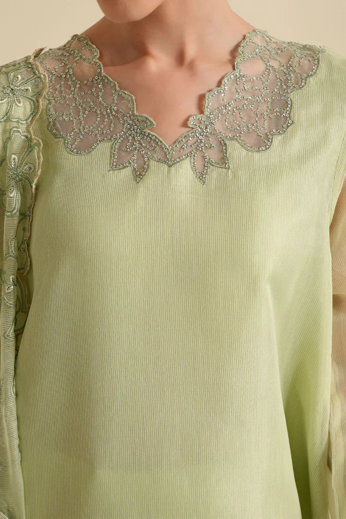 SPRING DEW-2PC (SHIRT & DUPATTA) | EXCLUSIVE PRET | Cross Stitch