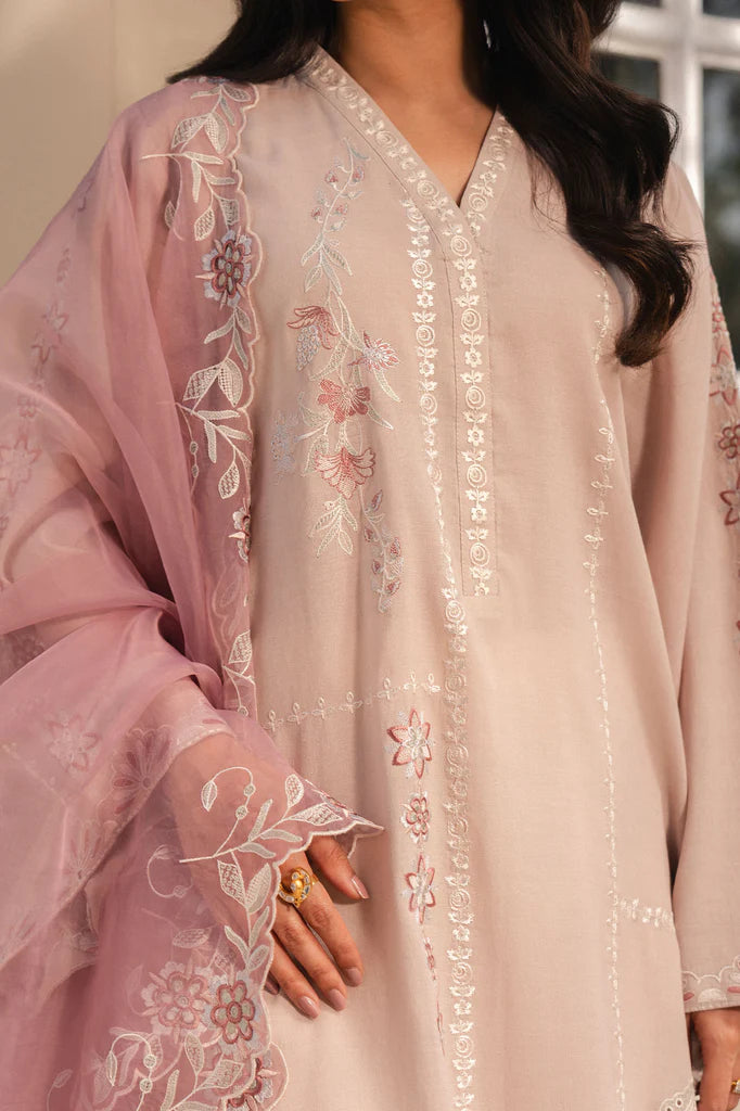 SANDLOOM GLOW-2PC (SHIRT & DUPATTA) | EXCLUSIVE PRET | Cross Stitch