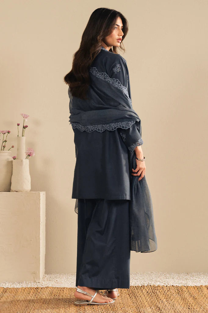 SAPPHIRE GRACE-3PC (SHIRT,TROUSER & DUPATTA) | EXCLUSIVE PRET | Cross Stitch