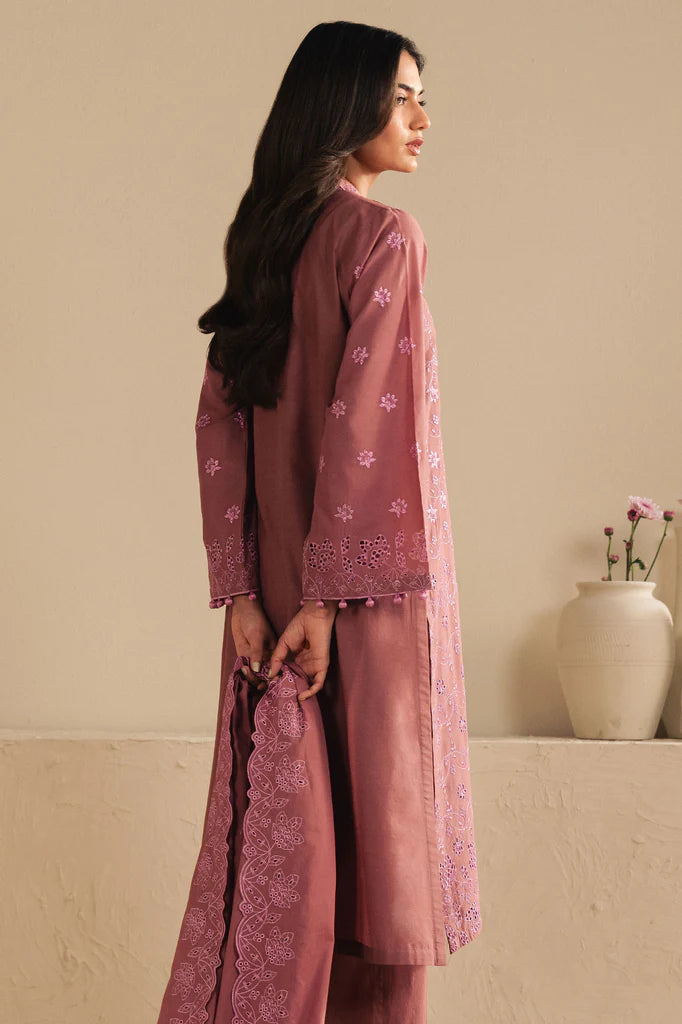 BLUSH EMBRACE-3PC (SHIRT,TROUSER & DUPATTA) | EXCLUSIVE PRET | Cross Stitch