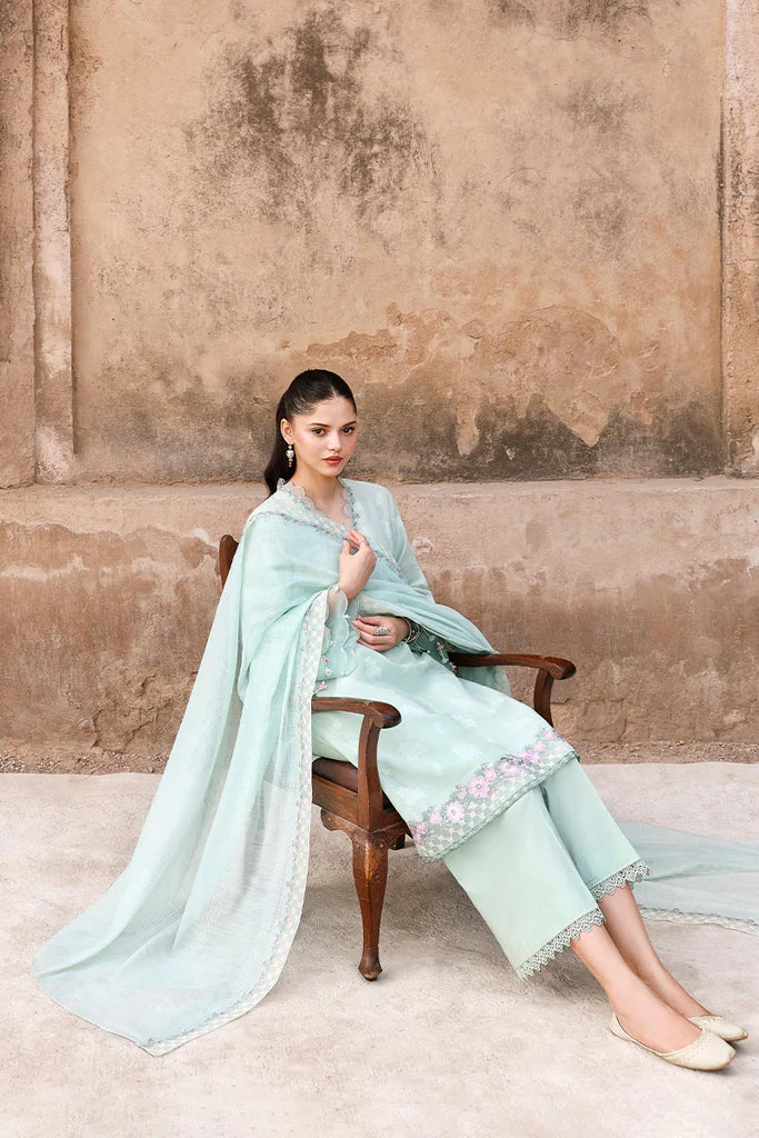 MISTY MINT | Eid Lawn '26 | Cross Stitch