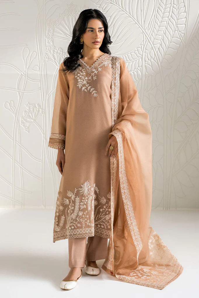 IVORY DUNE-2PC (SHIRT & DUPATTA) | EXCLUSIVE PRET | Cross Stitch