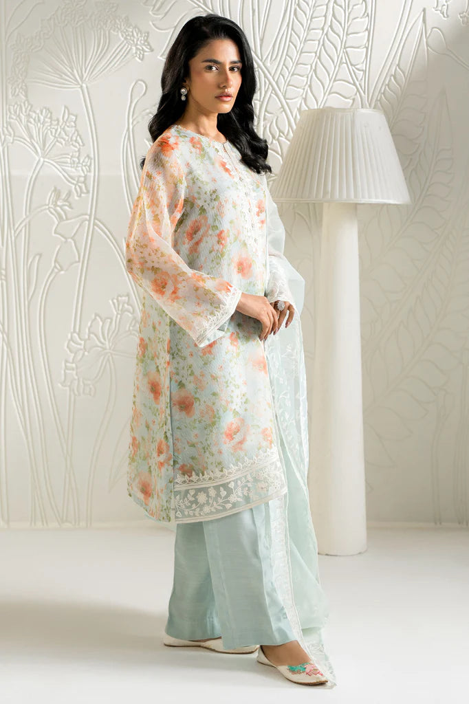 SERENE FLORALS-2PC (SHIRT & DUPATTA | EXCLUSIVE PRET | Cross Stitch