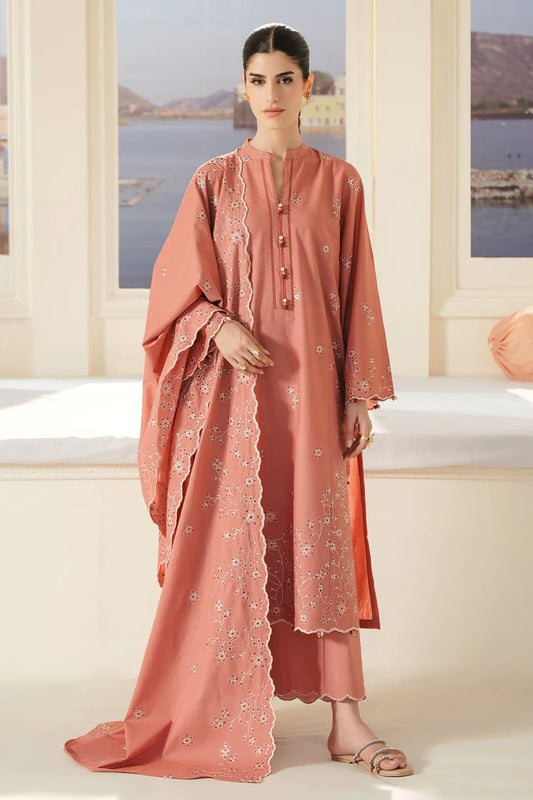 ROSE DAWN-3PC EMBROIDERED LAWN SUIT | Cross Stitch
