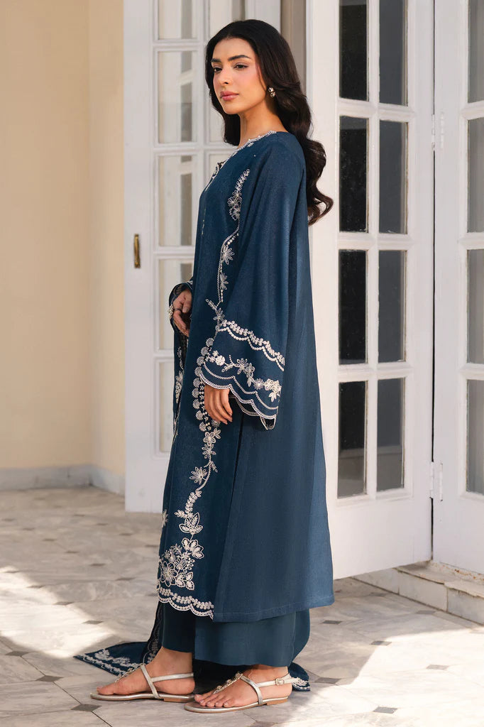 DEEP ECLIPSE-2PC (SHIRT & DUPATTA) | EXCLUSIVE PRET | Cross Stitch