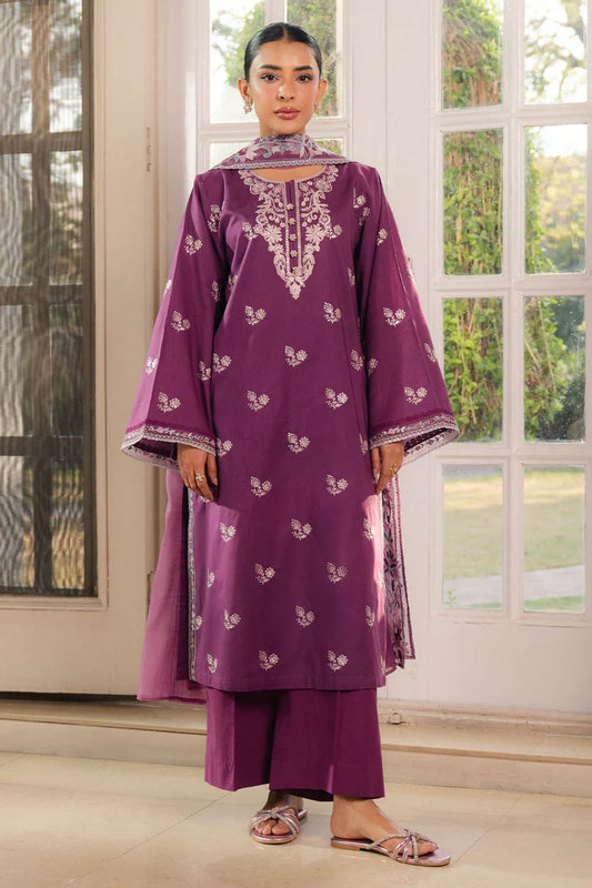 MULBERRY-2PC (SHIRT & DUPATTA) | EXCLUSIVE PRET | Cross Stitch