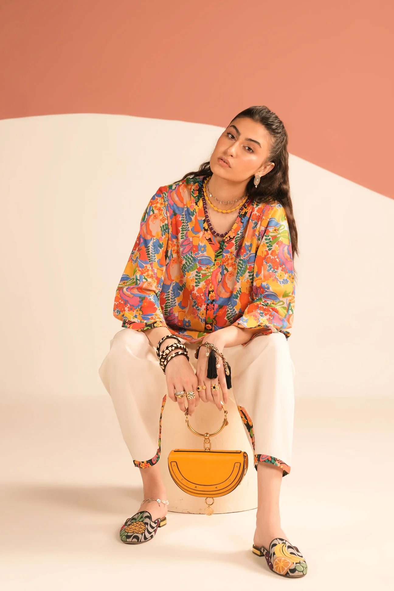 (ZRW-21610) AUTUMN BLOOM | Poplin-Fall'25 | ZAHA