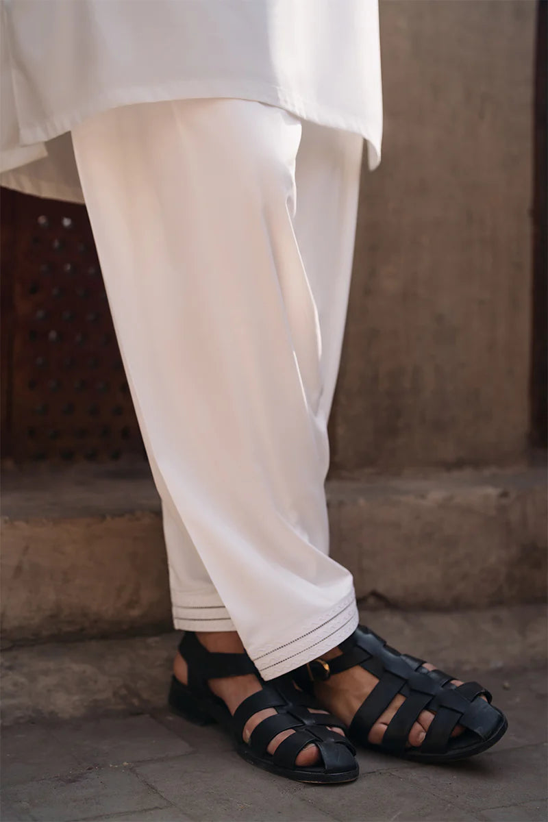 Ivory White Classic Shalwar Kameez | REPUBLIC MENSWEAR