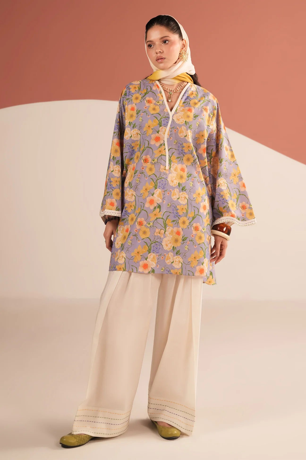 (ZRW-21611) LAVENDER WHISPER | Poplin-Fall'25 | ZAHA