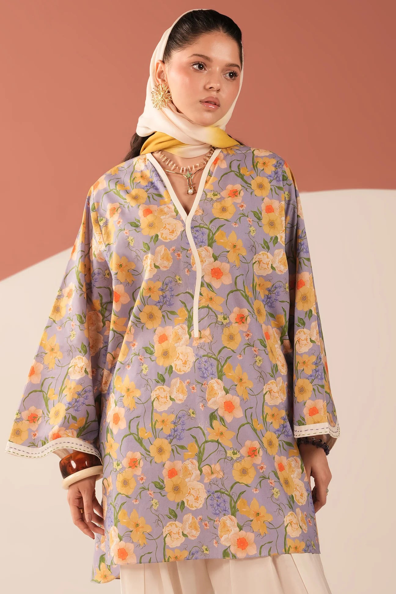 (ZRW-21611) LAVENDER WHISPER | Poplin-Fall'25 | ZAHA