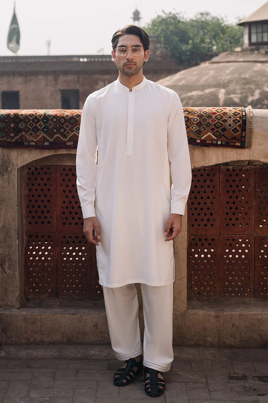 Ivory White Classic Shalwar Kameez | REPUBLIC MENSWEAR