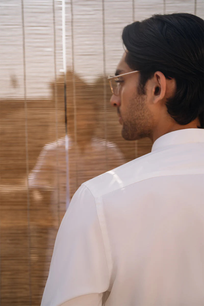 Ivory White Classic Shalwar Kameez | REPUBLIC MENSWEAR