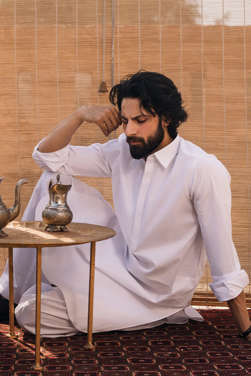 White Classic Shalwar Kameez | REPUBLIC MENSWEAR