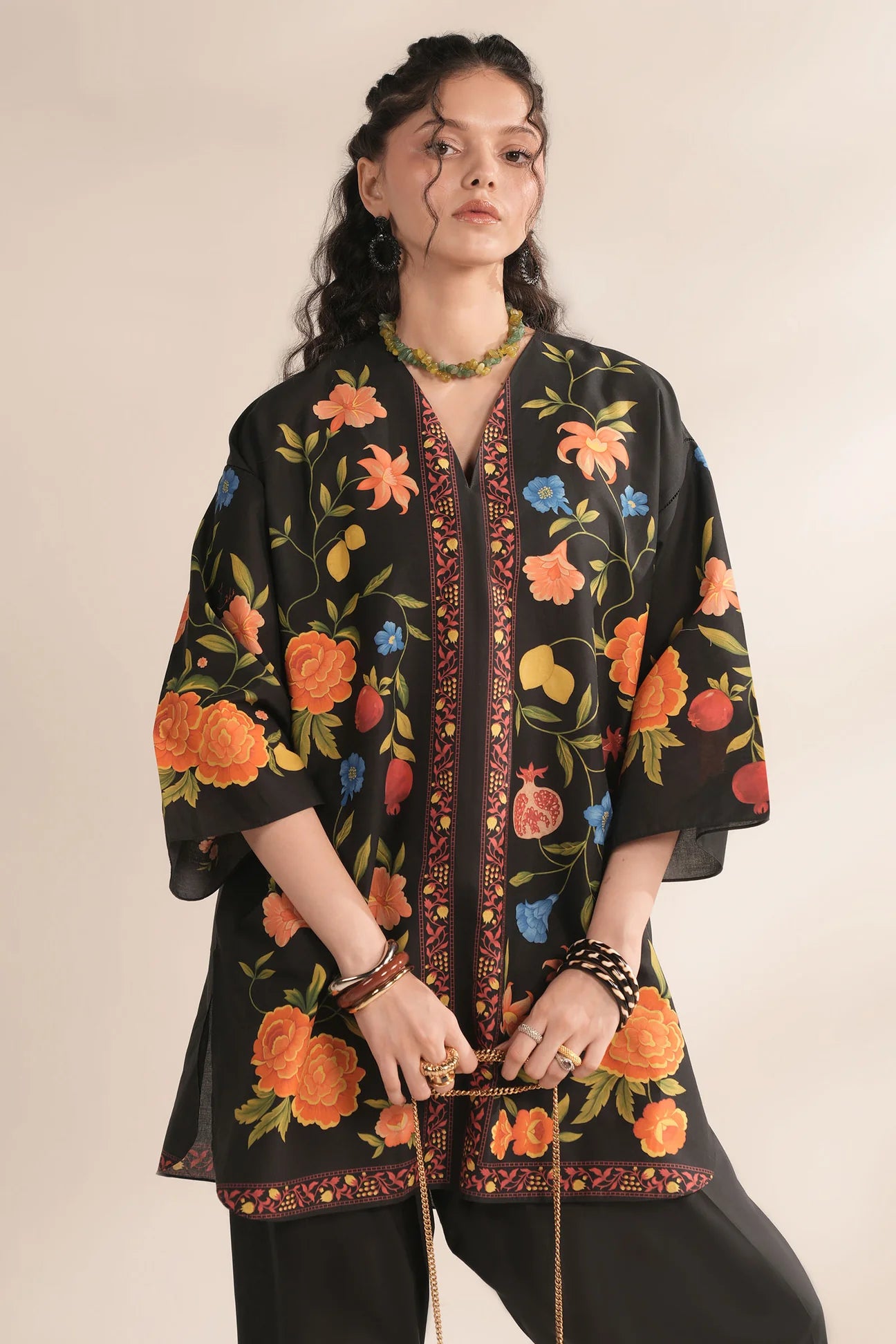 (ZRW-21555) SPICED ORCHARD | Poplin-Fall'25 | ZAHA