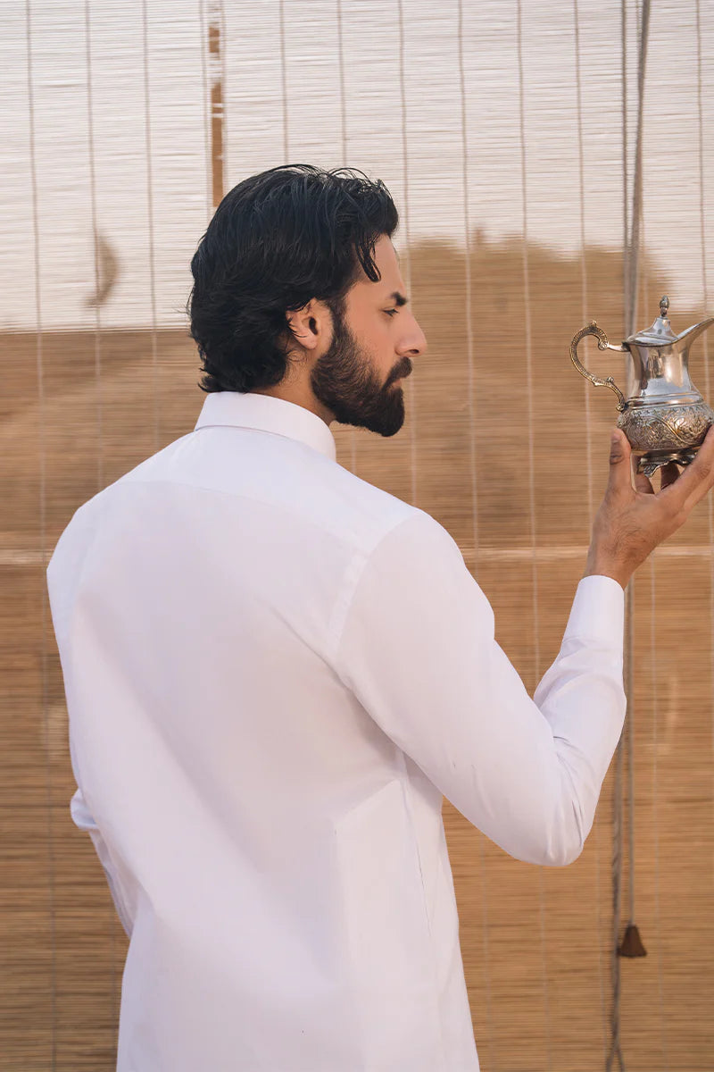White Classic Shalwar Kameez | REPUBLIC MENSWEAR
