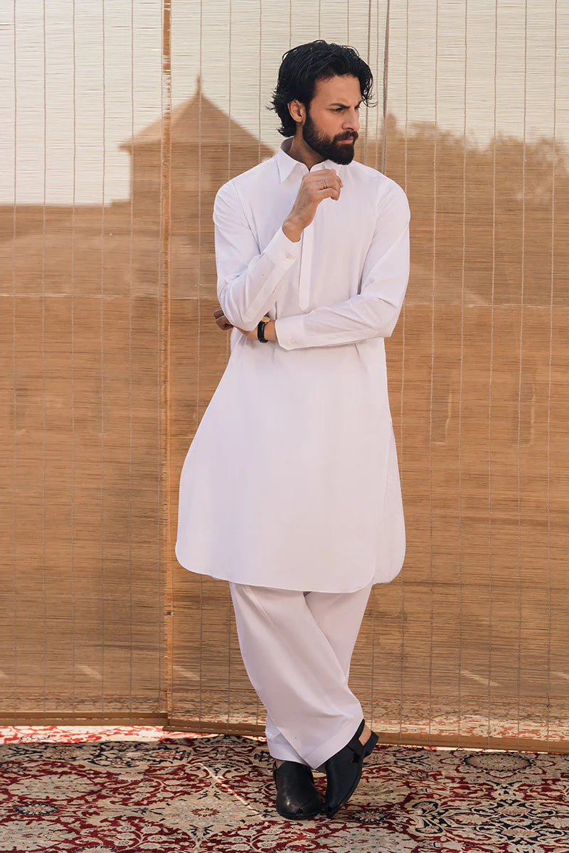 White Classic Shalwar Kameez | REPUBLIC MENSWEAR