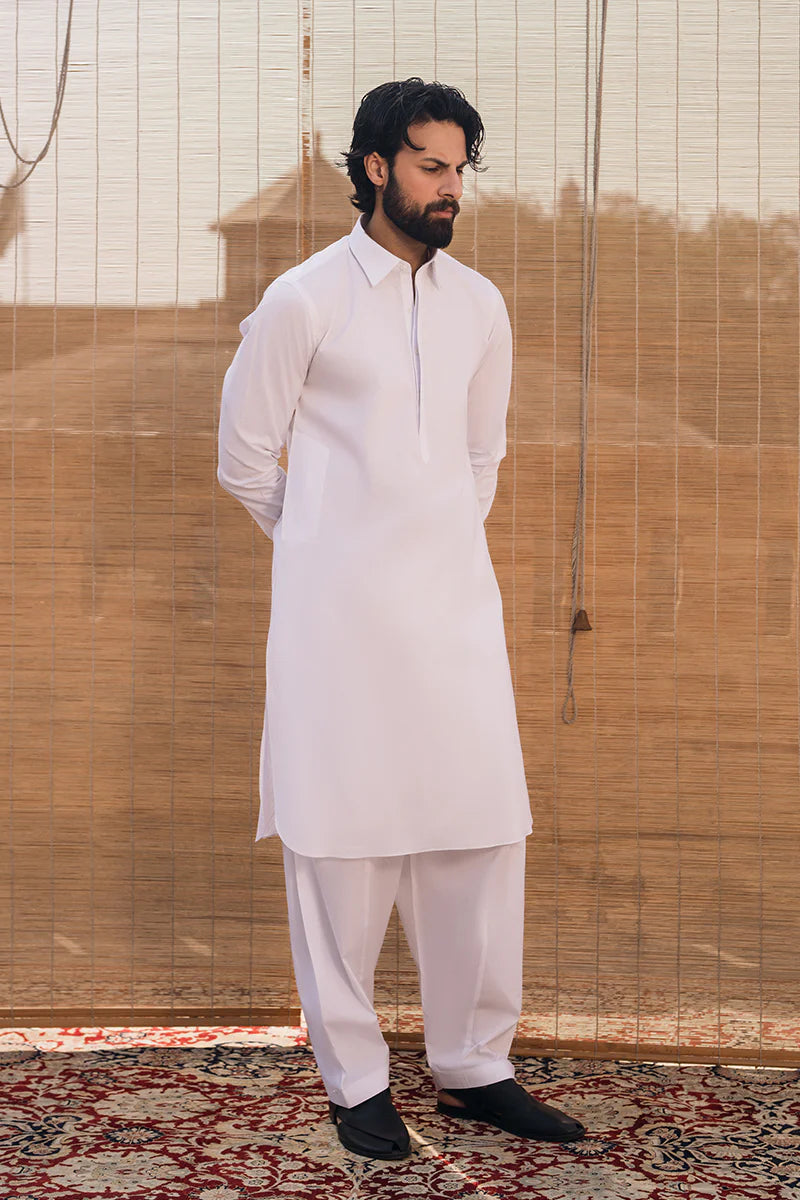 White Classic Shalwar Kameez | REPUBLIC MENSWEAR