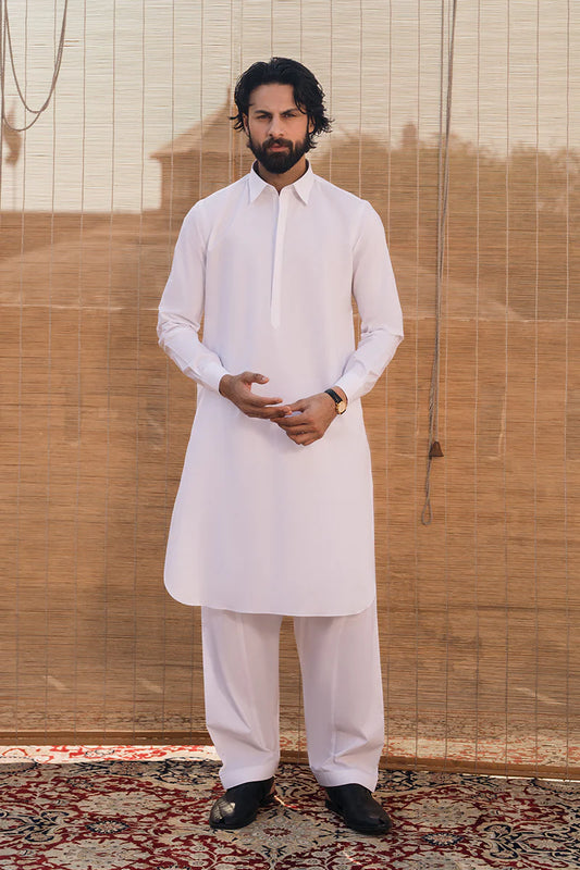 White Classic Shalwar Kameez | REPUBLIC MENSWEAR
