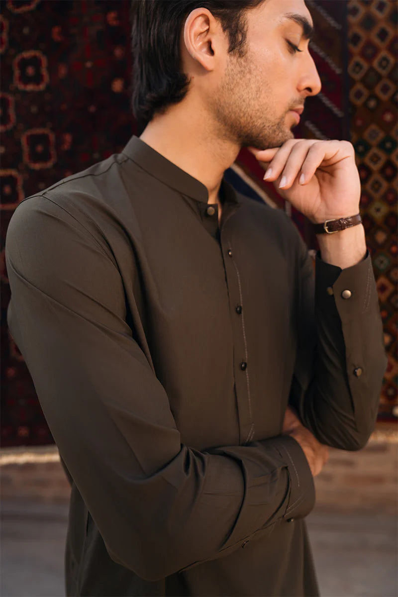Olive Green Shalwar Kameez | REPUBLIC MENSWEAR