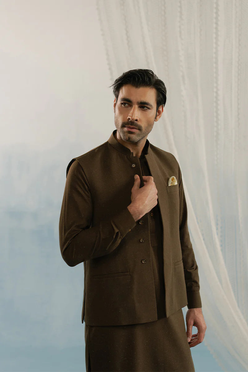 'Brown' Waistcoat | REPUBLIC MENSWEAR